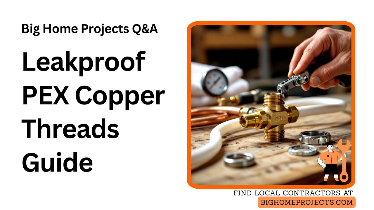 PEX Copper Threaded Leakproof Transition Tips