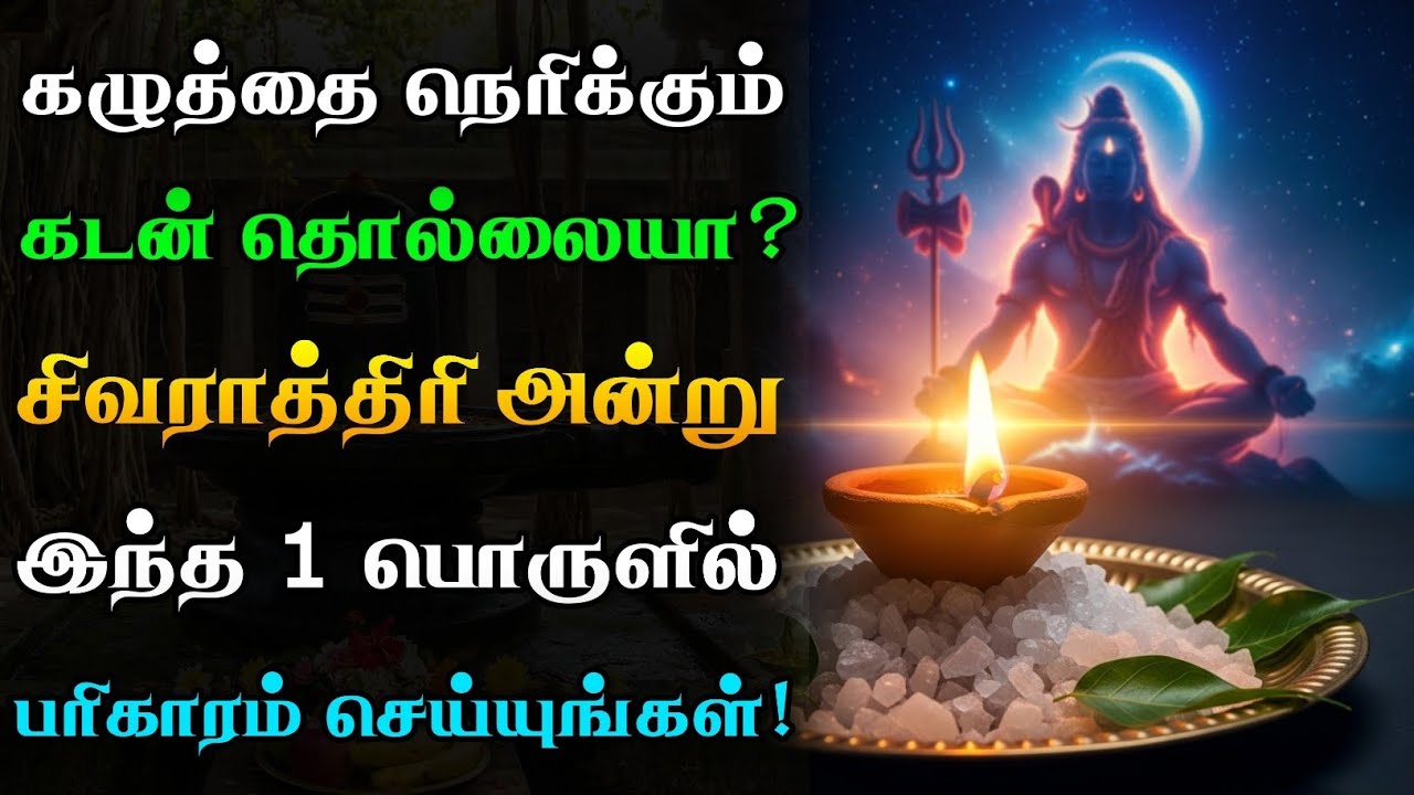 கழுத்தை நெரிக்கும் கடன் தொல்லையா?😤 மஹா சிவராத்திரி அன்று இந்த 1 பொருளை வைத்து இதைச் செய்யுங்க!🙏🏻😱
