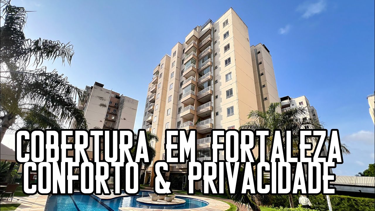 Cobertura duplex em Fortaleza com terraço amplo, conforto e lazer para sua família