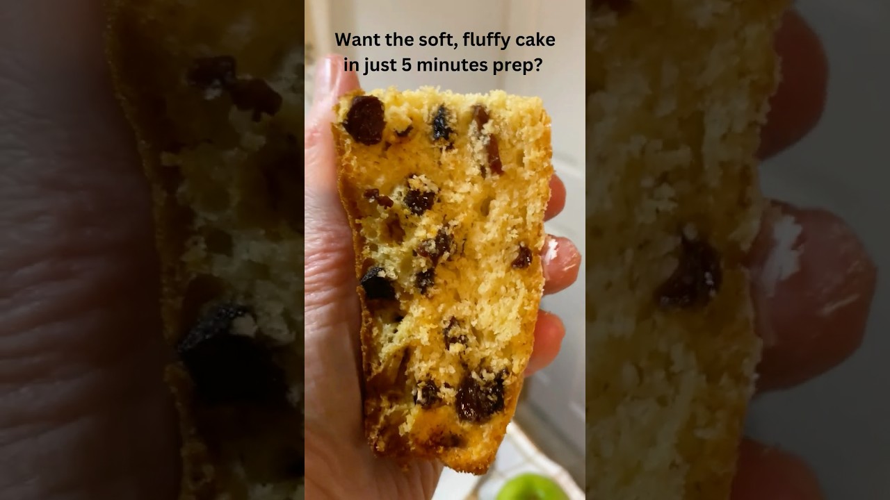 Tasty Raisin Cake in 5 Minutes of Prep