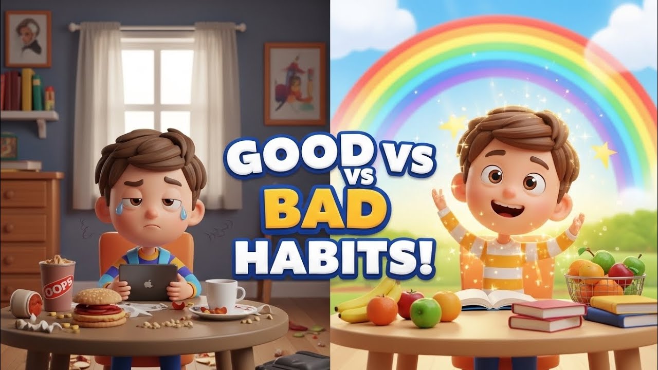 Good Habits vs Bad Habits for Kids 🌟 | Healthy Habits Song | Kids Learning Rhyme
