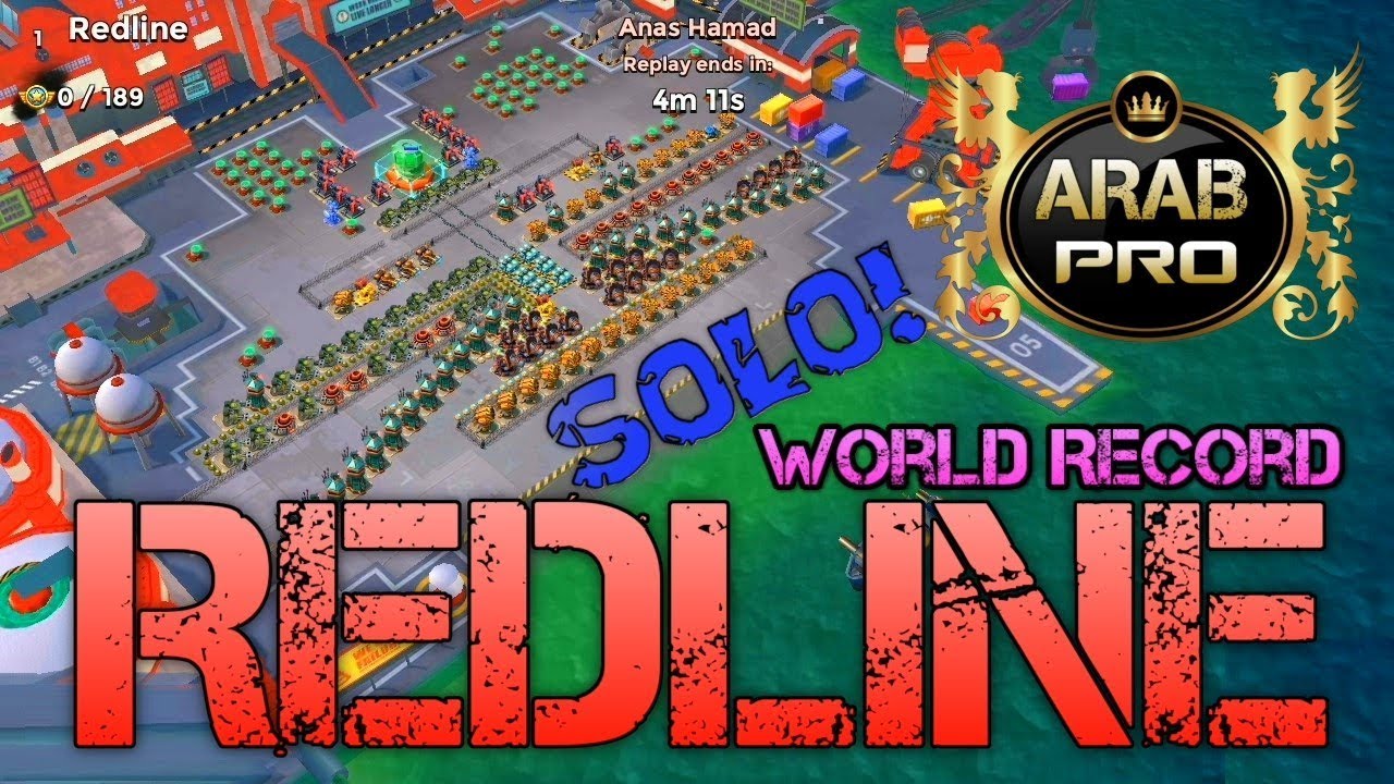 Boom Beach | Redline | World Record | SOLO!