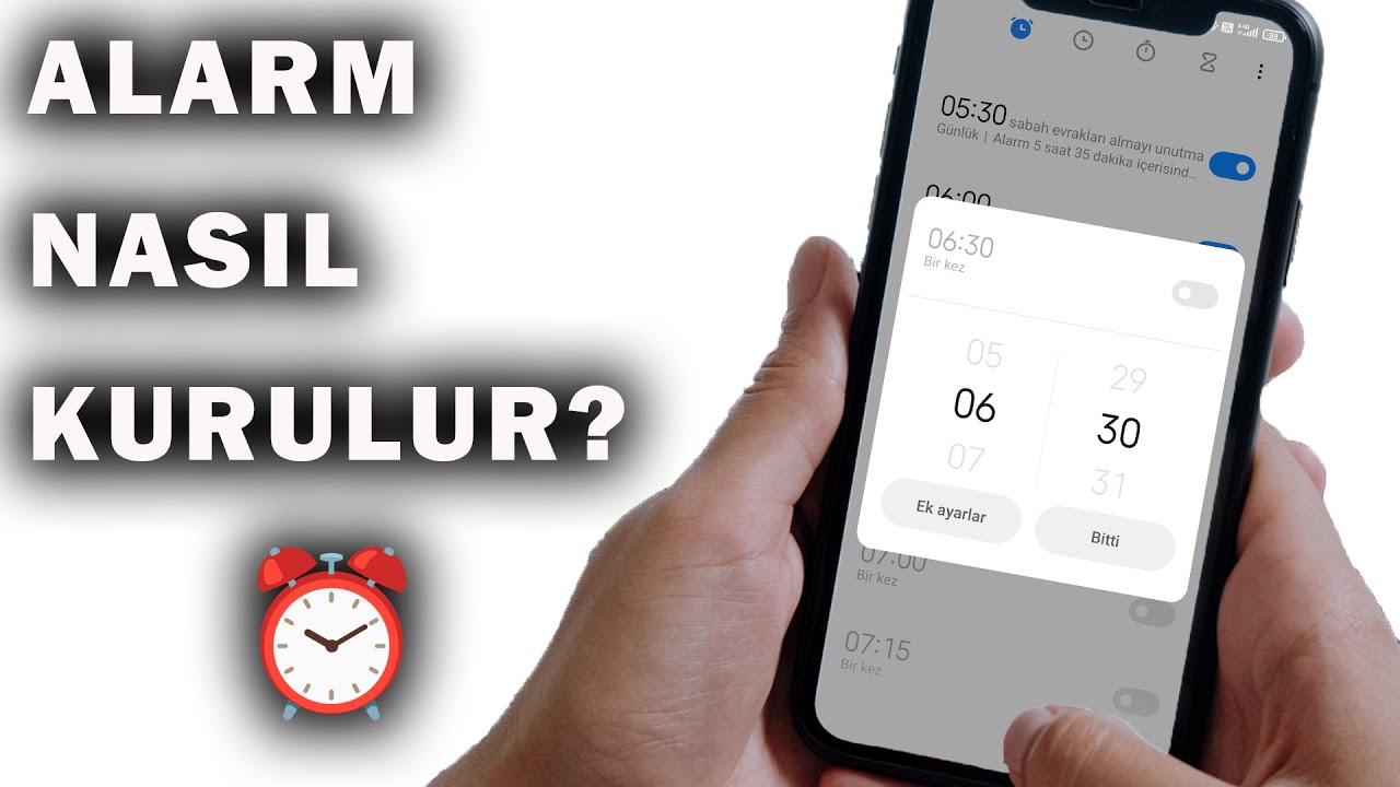 Android Telefonda Alarm Nasıl Kurulur?  (Kolay ve Hızlı Anlatım)