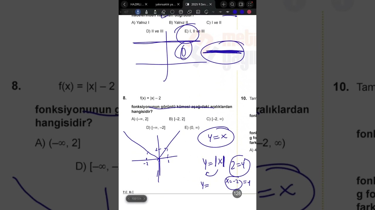 9.Sınıf Fonksiyon Soru Çözüm