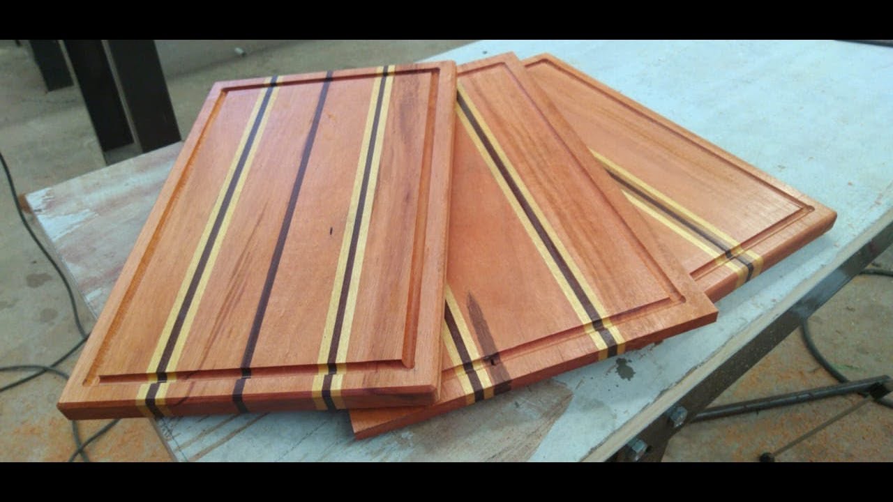 Produção de mostruário de tábuas de corte