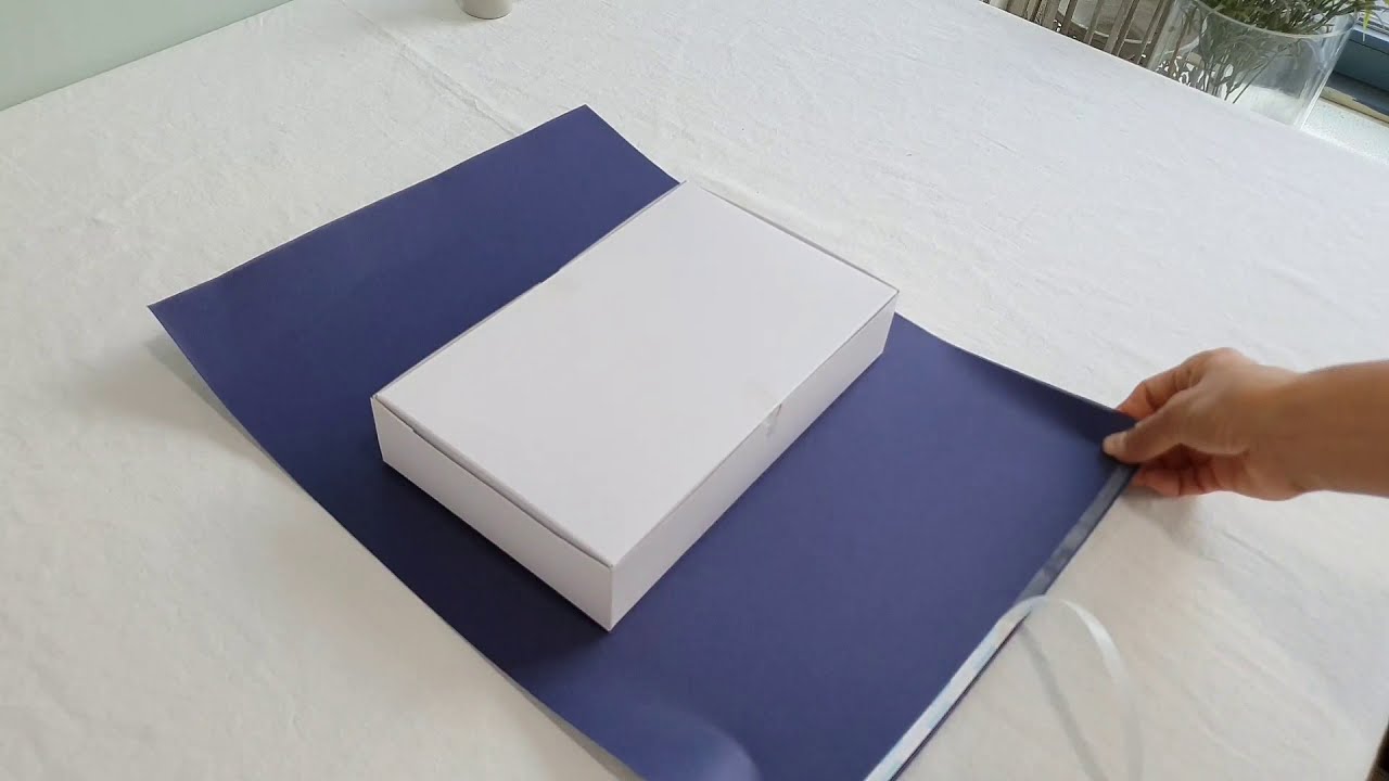 사각상자 기본 포장법 - 높이에 따른 포장하는 법 Gift Wrapping - How to Wrap a Gift