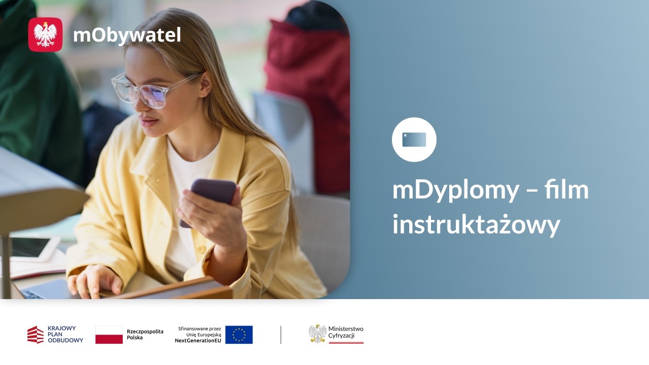 mDyplomy w aplikacji mObywatel &ndash; film instruktażowy