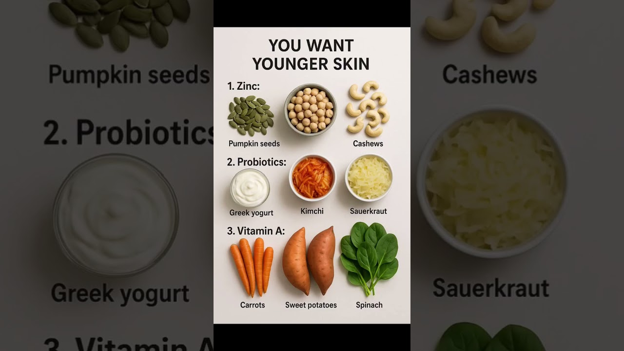Top 9 Superfoods for Younger Looking Skin | Anti-Aging Nutrition Guide