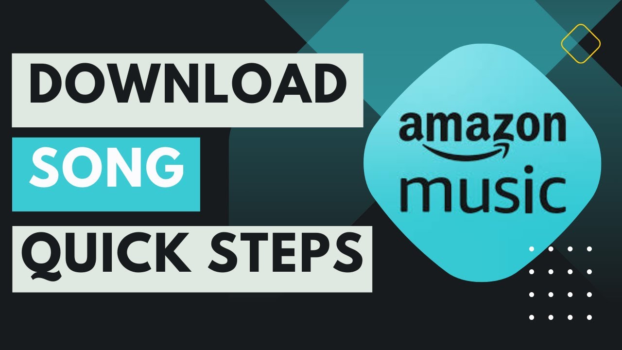 Amazon Music - How to Download Songs !