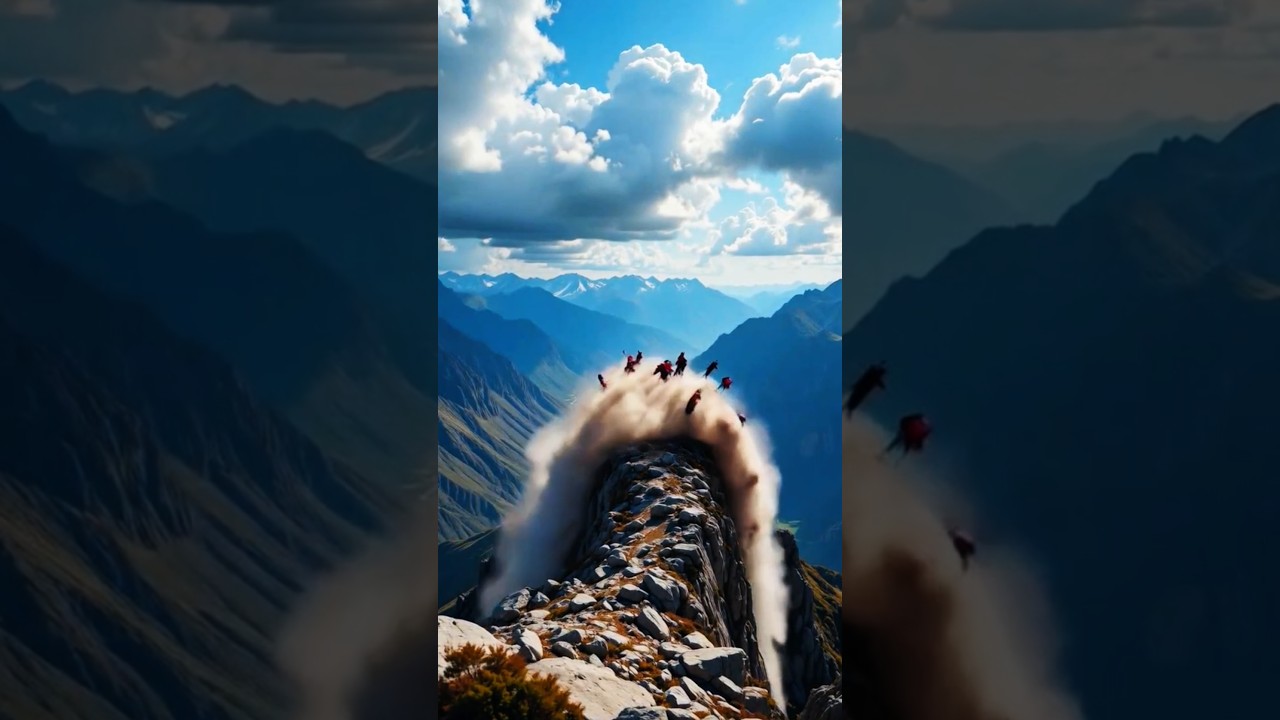 Cliff Breaks Under People&rsquo;s Feet | Shocking Fall From Mountain Edge