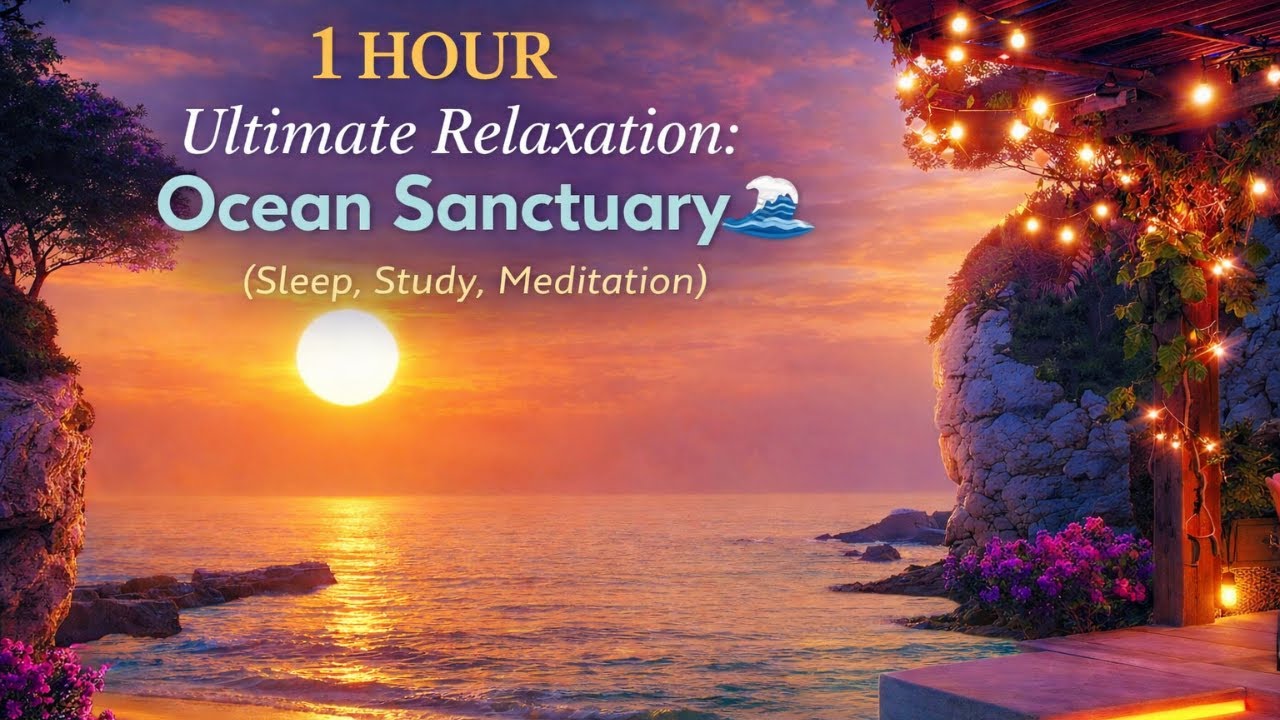 1 HOUR Ultimate Relaxation: Ocean Sanctuary 🌊 (Sleep, Study, Meditation)