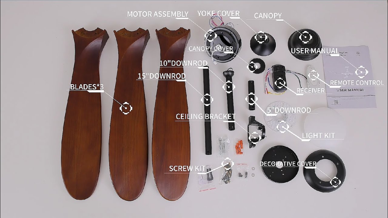 Haipeel 7406L Series Ceiling Fan Installation Video