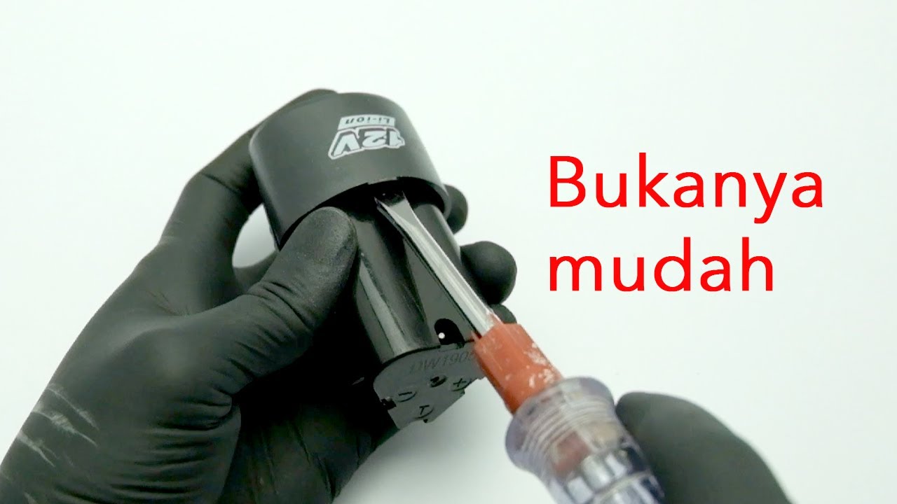 Cara ganti baterai bor cordless drill 12v