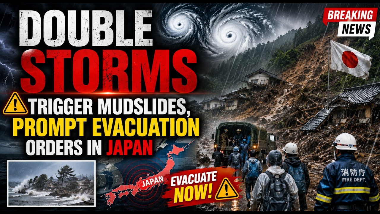 Japan Double Storms: Trigger mudslides, prompt evacuation orders in Japan | #tokyo #dronevideo