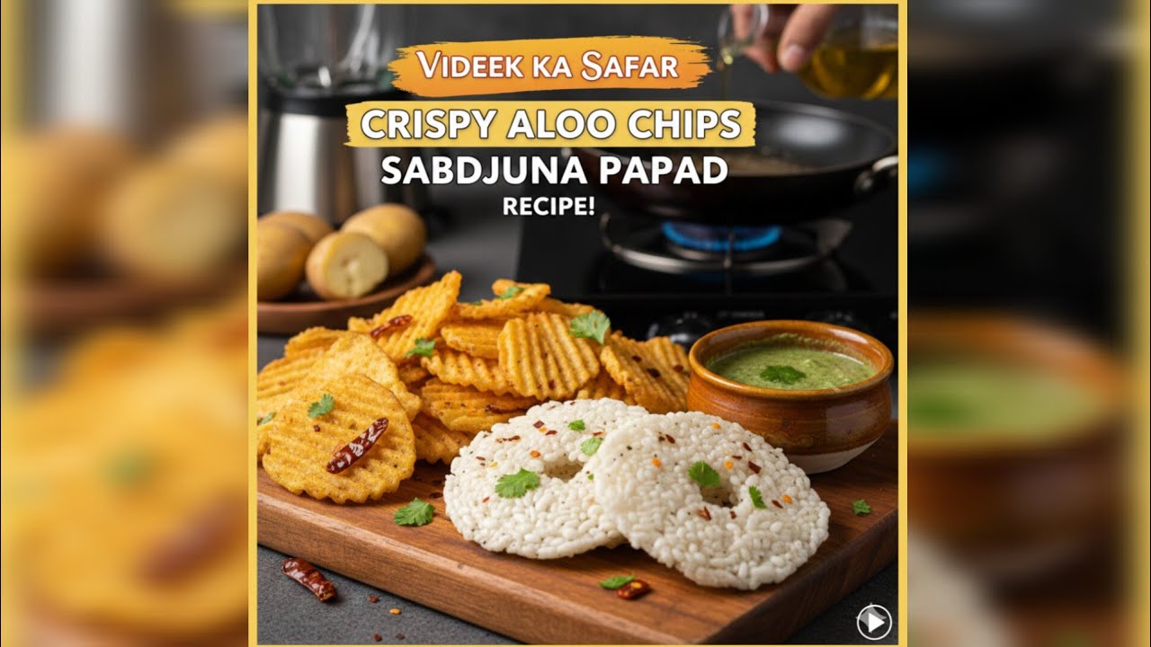 Vlog 57| आलू चिप्स बनाने का आसान तरीका | Aloo Chips | Sabudana Papad | Maha Shivratri Special Recipe
