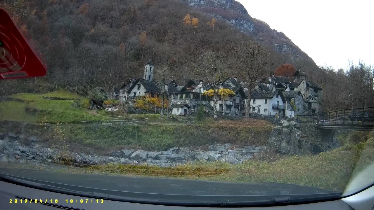Im Auto durchs wildromantische Val Bavona, Onboard ohne Ton