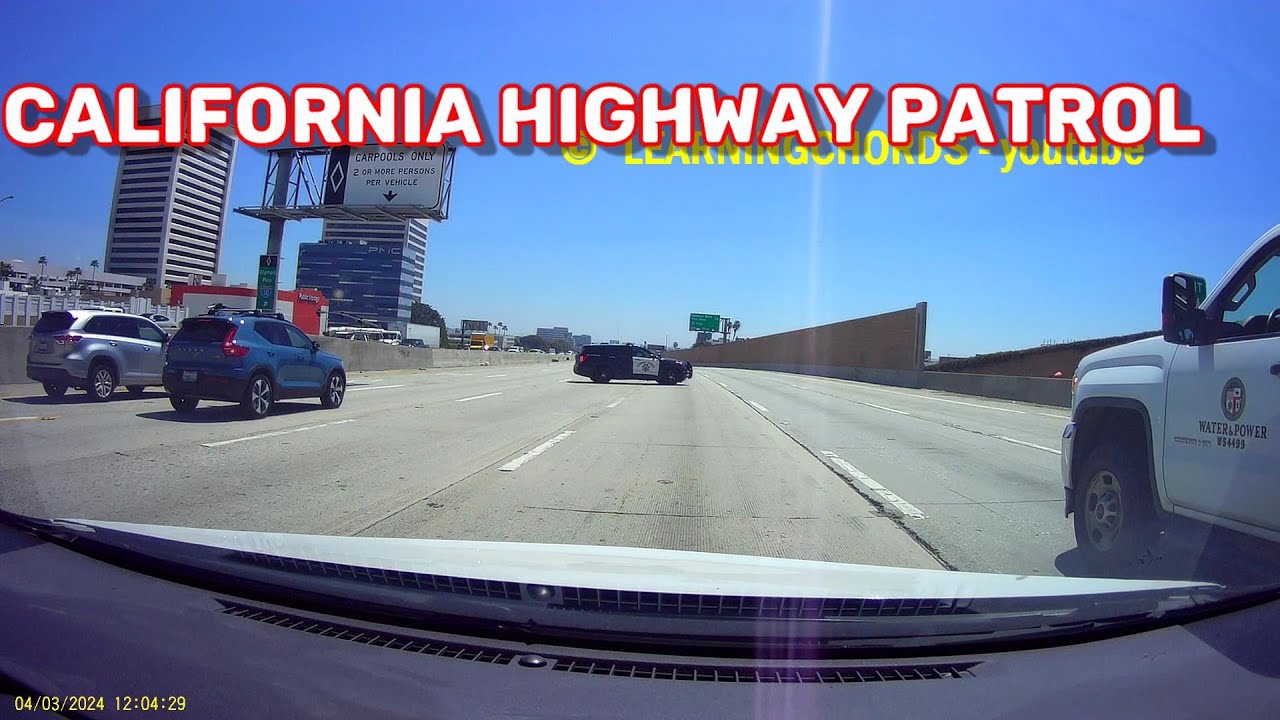 TRAFFIC BREAK POLICE CHP California Highway Patrol San Diego Freeway Copper PO-Po coppers