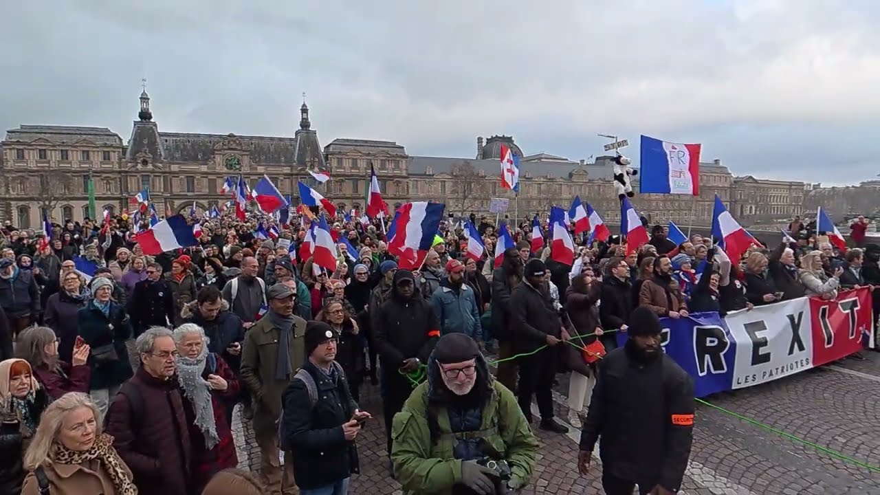Manifestation FREXIT le 31/01/2026 à Paris #lespatriotes  - Vidéo 1