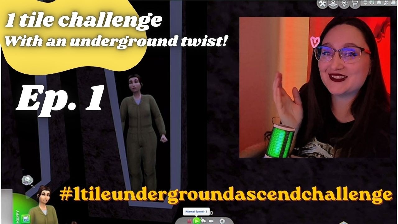 Sims 4 NEW CHALLENGE | EP 1 | 1 Tile Underground Ascend Challenge | Can I beat my own challenge?!