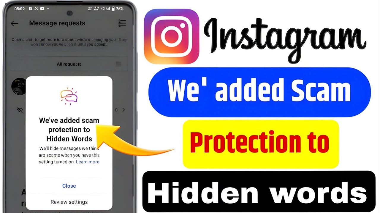 we've added scam protection to hidden words tamil | We've added scam instagarm key hai