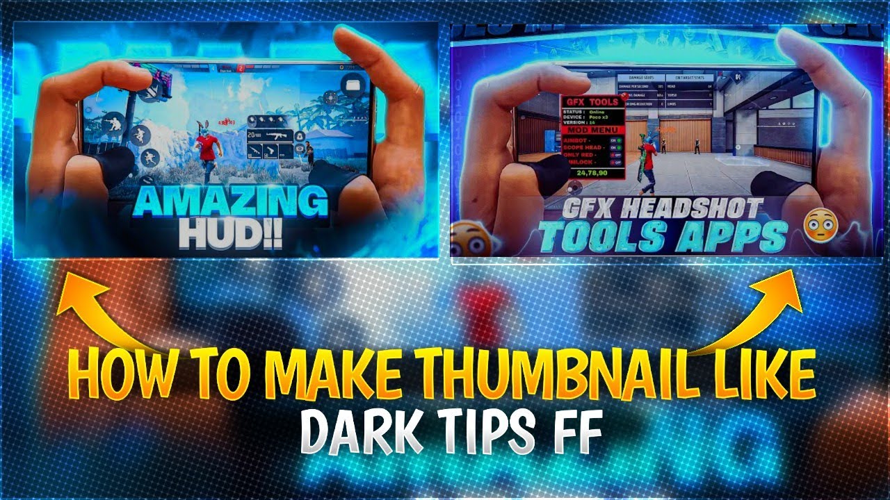 How To Make Thumbnail Like  Dark Tips FF 🔥|| Free Fire Thumbnail Mobile Me Kese Banaye? || LEO GFX