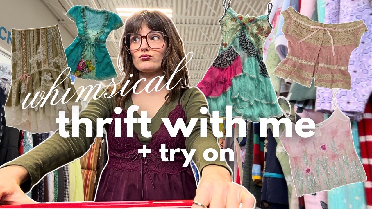 THRIFT MY WHIMSICAL PINTEREST BOARD + try on haul (y2k, fairy, vintage, chic)