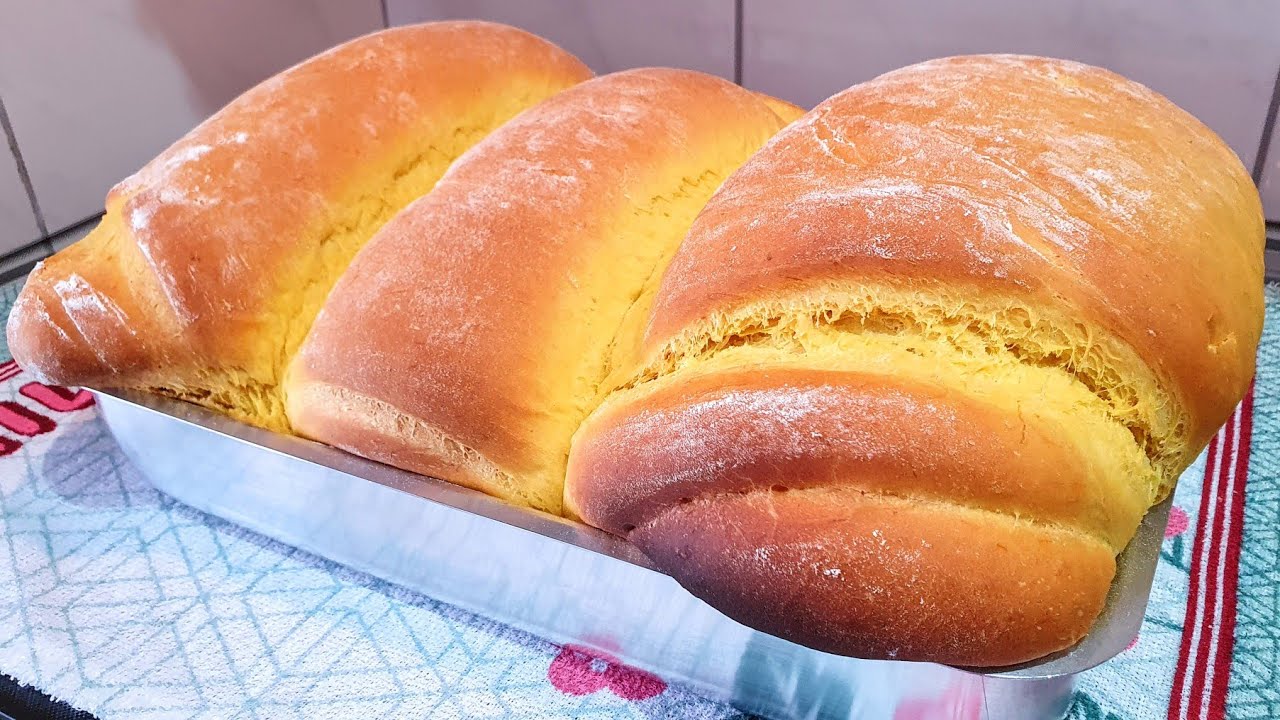 PÃO CASEIRO DE ABÓBORA SUPER FOFINHO