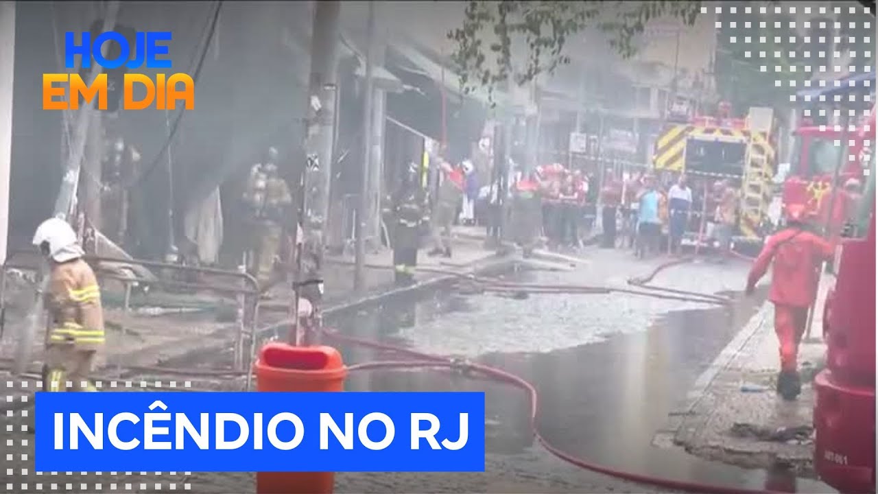 Incêndio devasta camelódromo e deixa prejuízos no Rio