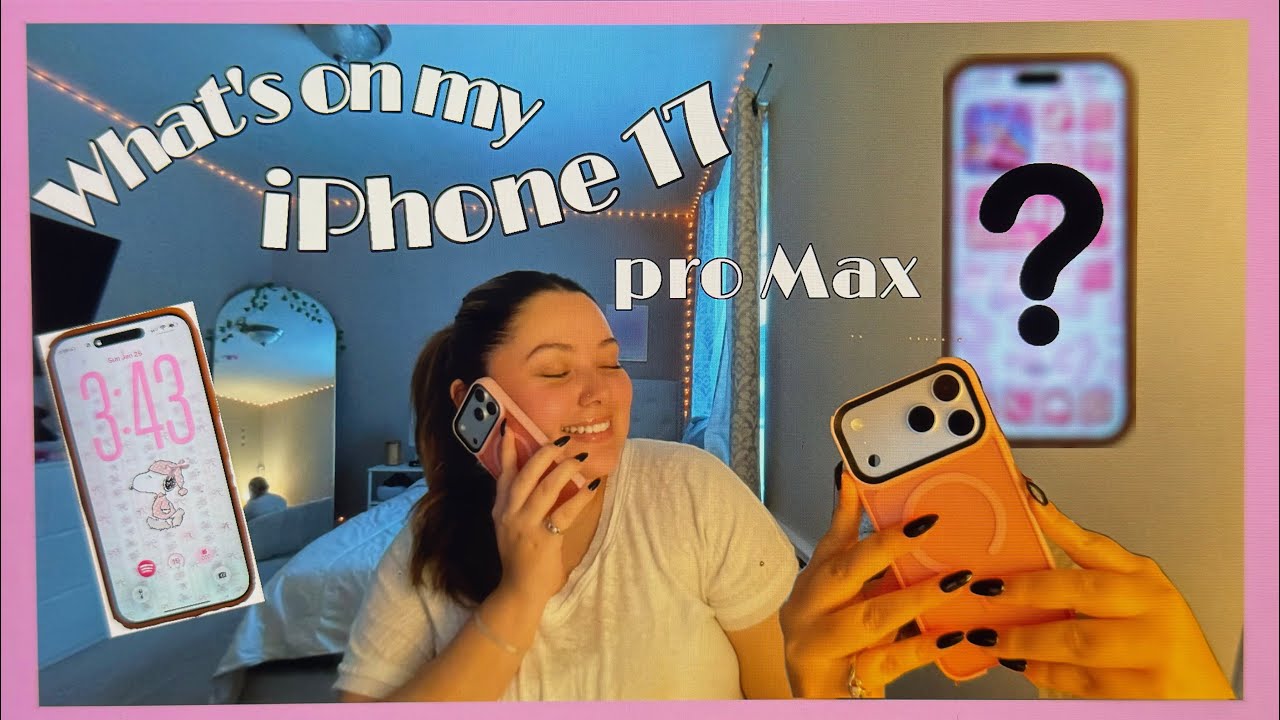 WHATS IN MY IPHONE 17 PRO MAX? (Apps, set up, widgets, customization + tutorials)