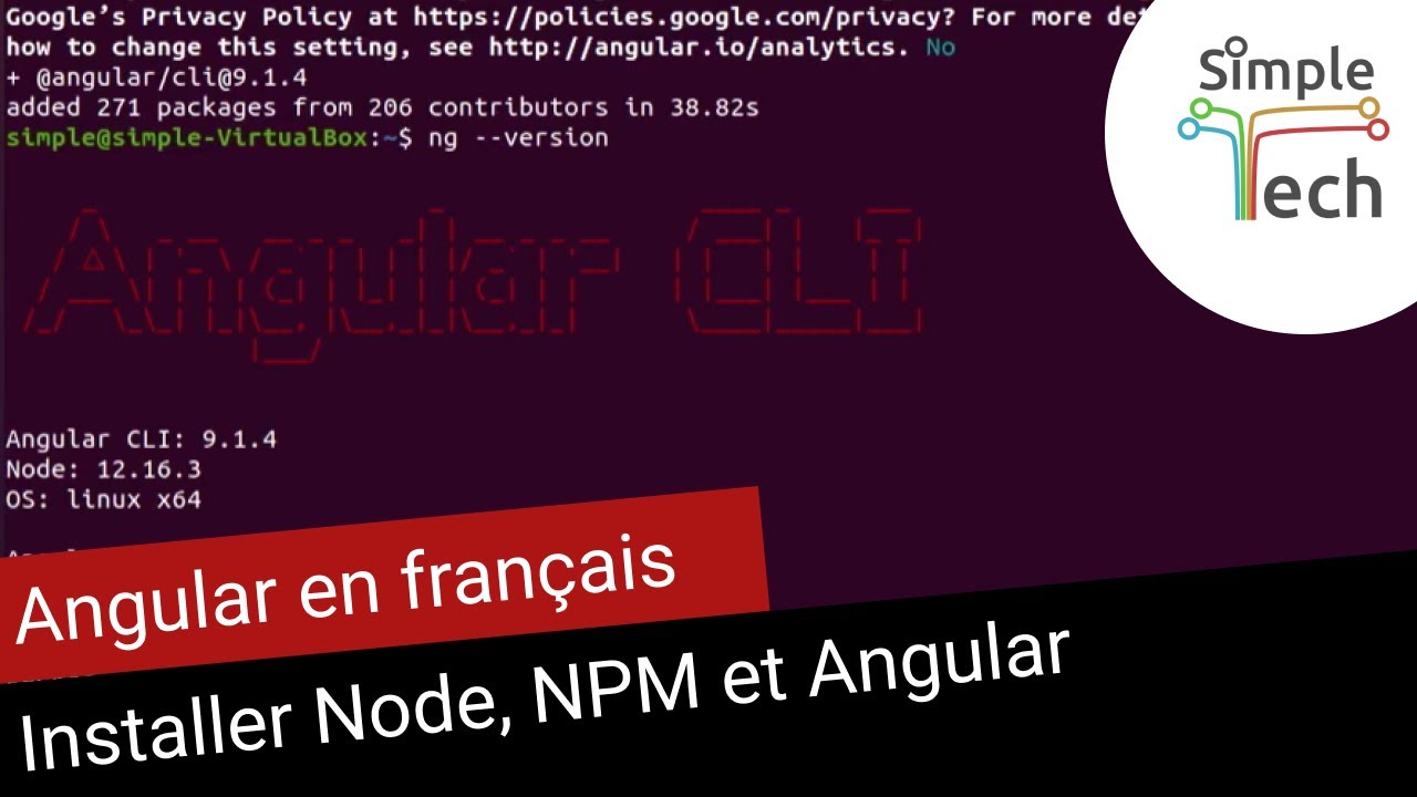 Apprendre Angular - 1. Installer Angular