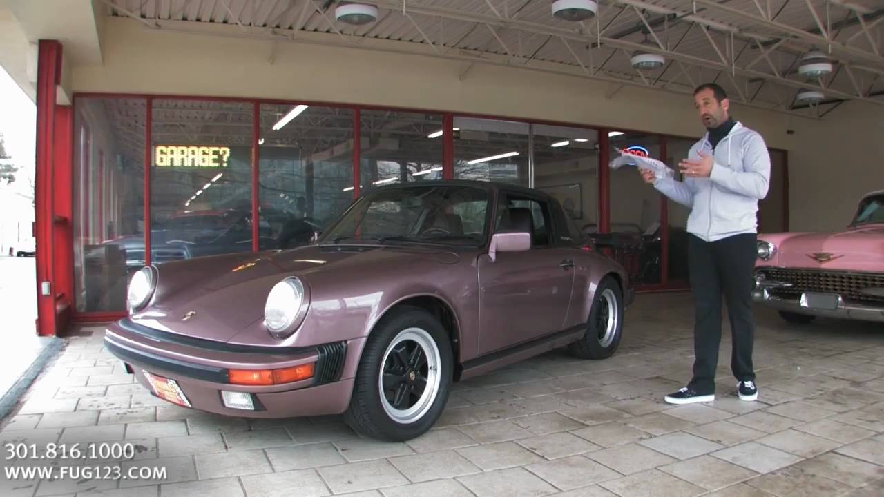 1988 Porsche 911 Targa for sale with test drive, driving sounds, and walk through video
