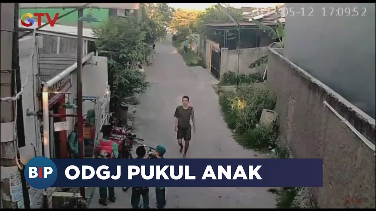 Aksi Pria ODGJ Pukul Seorang Anak Hingga Terpental di Bekasi