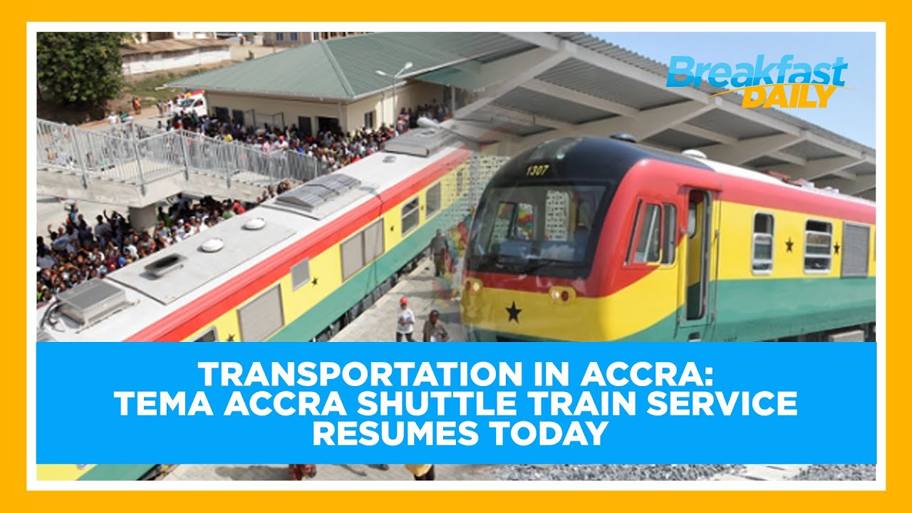 Transportation in Accra: Tema Accra shuttle train service resumes today