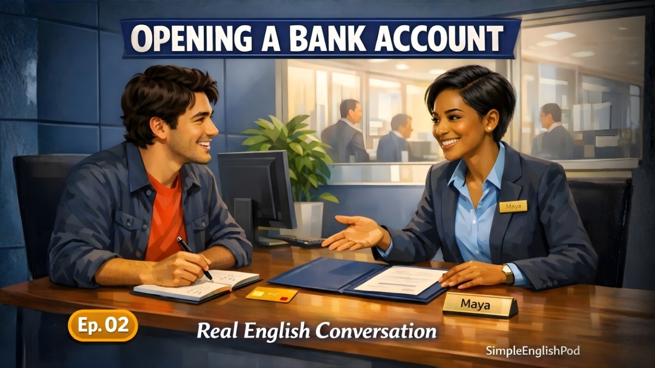 Speak Confident English at the Bank From Day One | SimpleEnglishPod