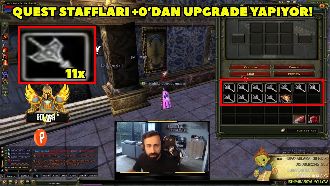 Kaithnys - (Zero) Serverinde 11 Adet Quest Staff'ı +0'dan Upgrade Yapıyor  ! Knight Online