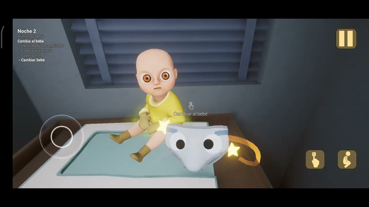 Jugando el bebé amarillo 👶💛 noche 2