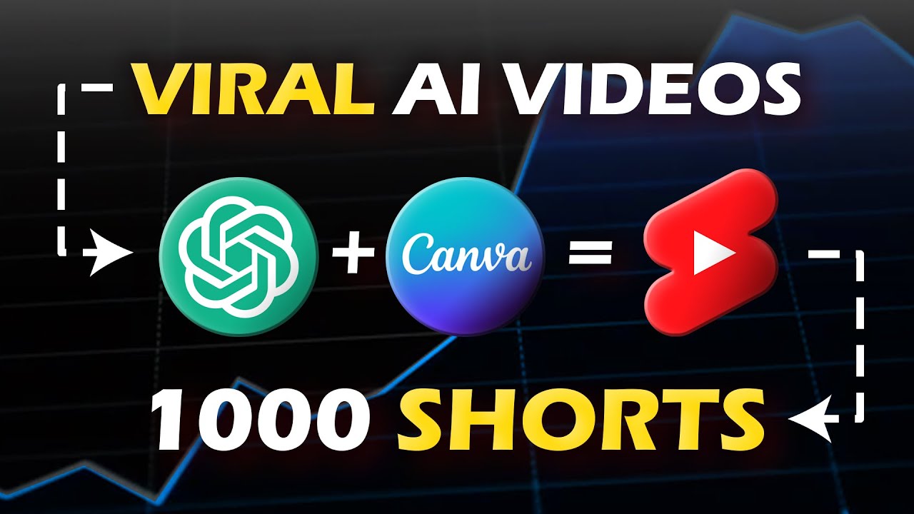 Массовое создание 1000 монетизируемых коротких видео на YouTube за 10 минут (ChatGPT + Canva)