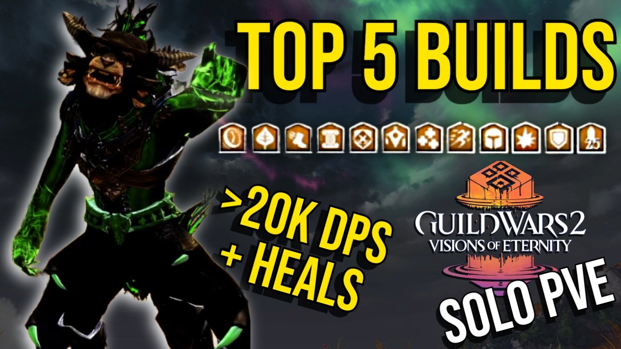 Топ-5 бессмертных билдов для одиночной игры в Guild Wars 2 (мета 2026 года)