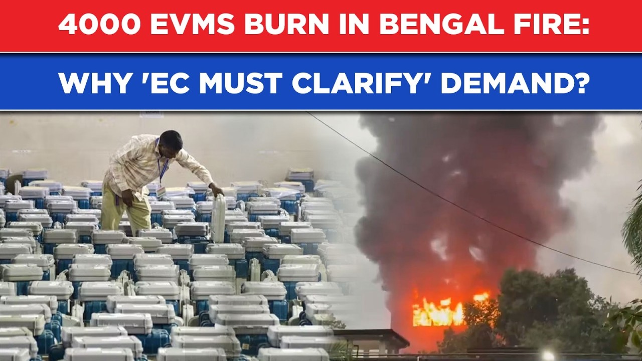 Bengal: 4000 EVMs Burn In Alipore Govt Building Fire| 'EC Must Clarify', Demands Cong's Pawan Khera