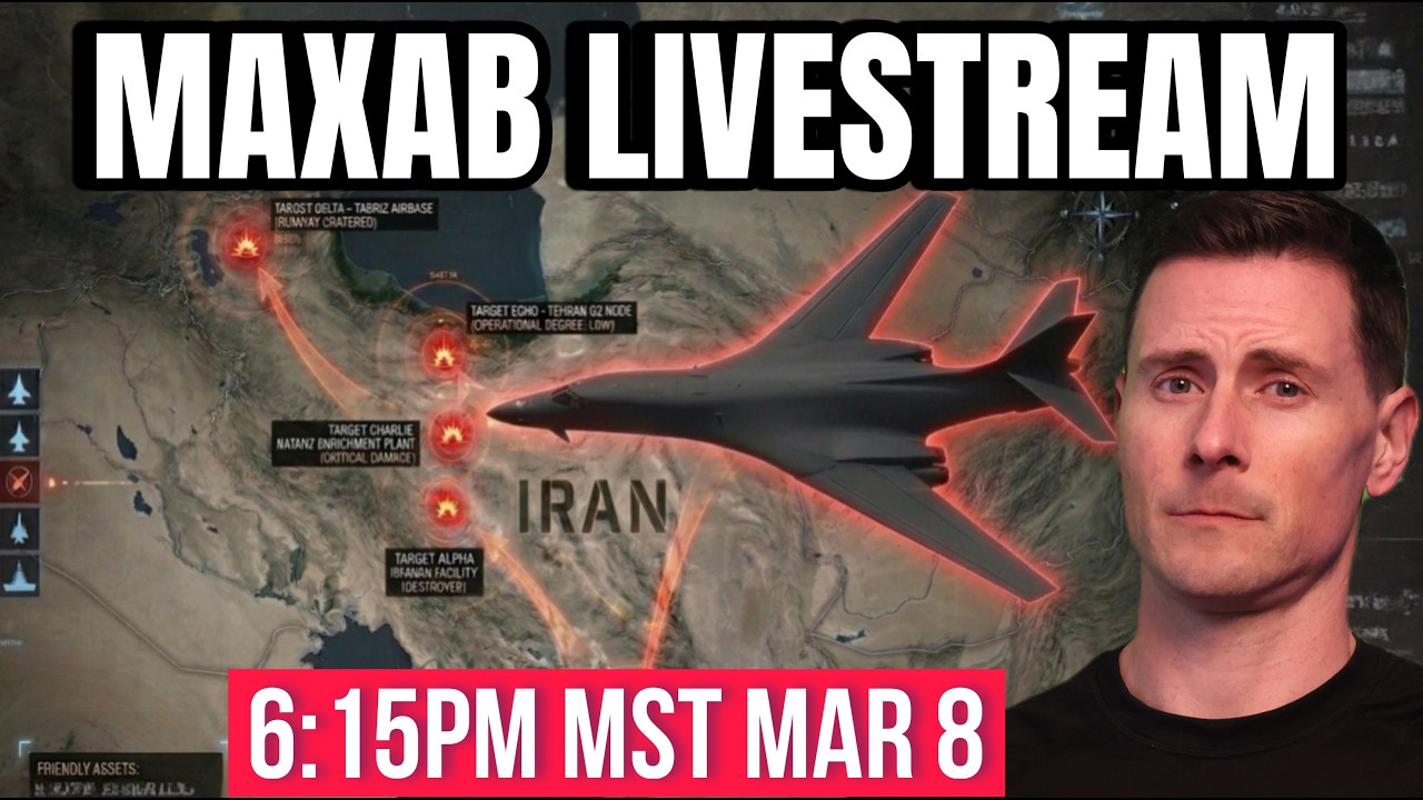 B-1 Bomber Hits Iran's Oil LIVESTREAM | 6:16PM MST Mar 8