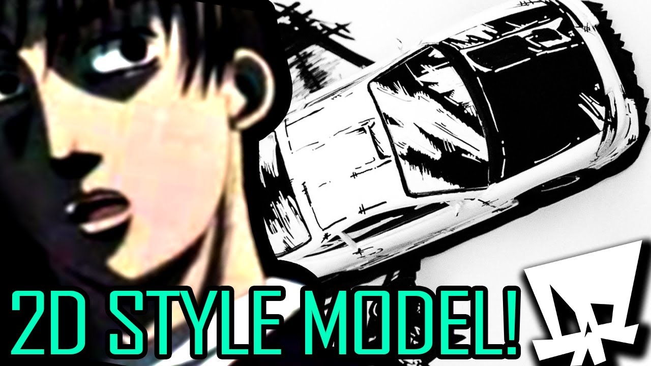 2Dclipse - CARTOON CAR scale Model! | Bringing some Manga / Anime style to a Mitsubishi Eclipse