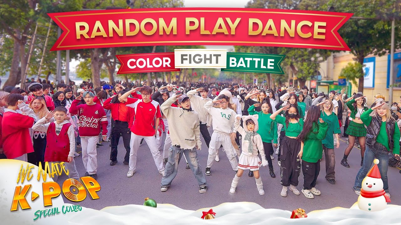 [KPOP IN PUBLIC] WE MADE KPOP 'X-mas special' in PHỐ ĐI BỘ(Color Battle) | By MAD-X
