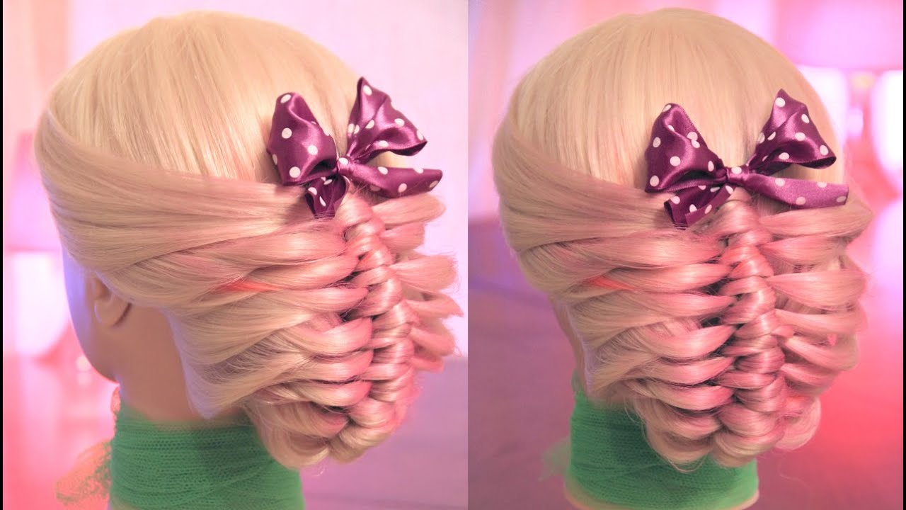 Причёска из ребристого плетения | Авторские причёски | Hairstyles by REM | Copyright © #hairstyles