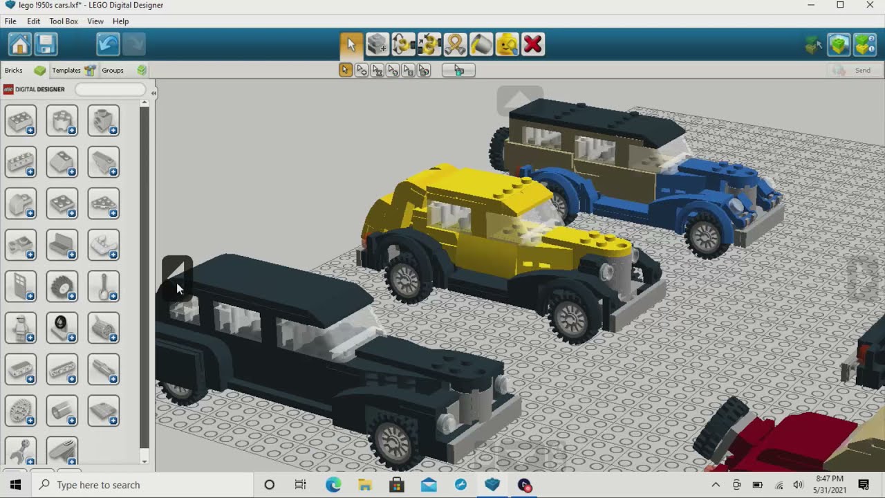 Lego Digital Designer: Building Vintage Cars