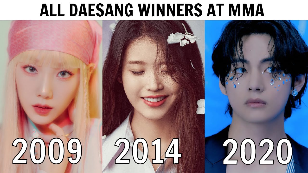 ALL DAESANG WINNERS AT THE MELON MUSIC AWARDS | 2009-2020