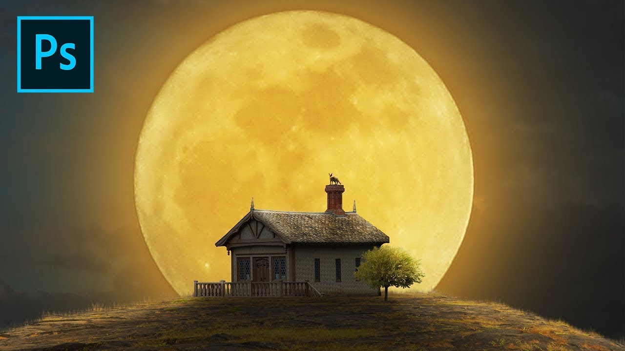 Supermoon - Photoshop Manipulation Tutorial