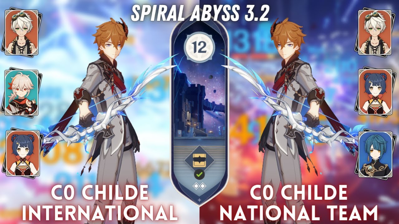 C0 Childe International & C0 Childe National 3.2 Rerun Special | Spiral Abyss Floor 12 - 9⭐