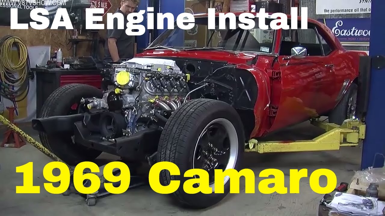 Supercharged LSA Engine Install 1969 Camaro 