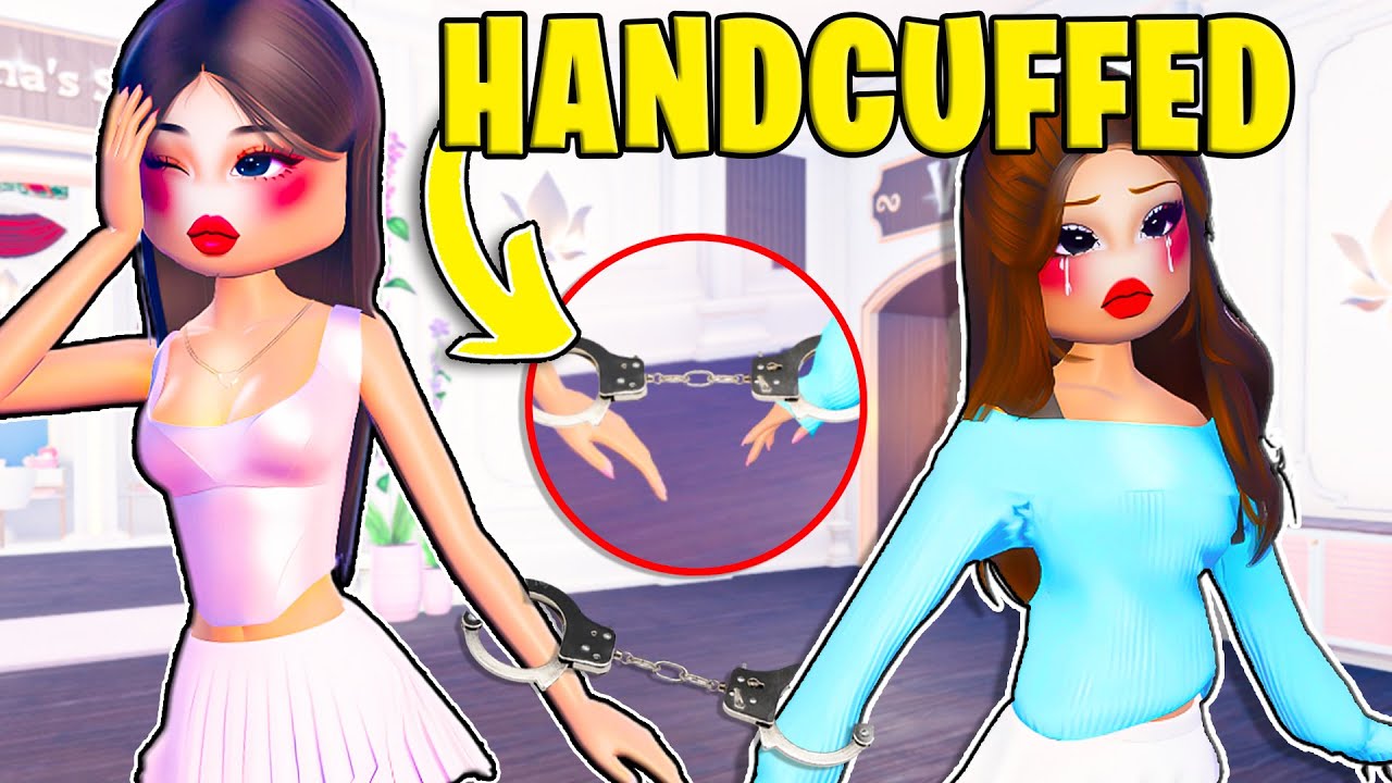 *HANDCUFFED* To My SISTER for 24 HOURS in Dress to Impress!