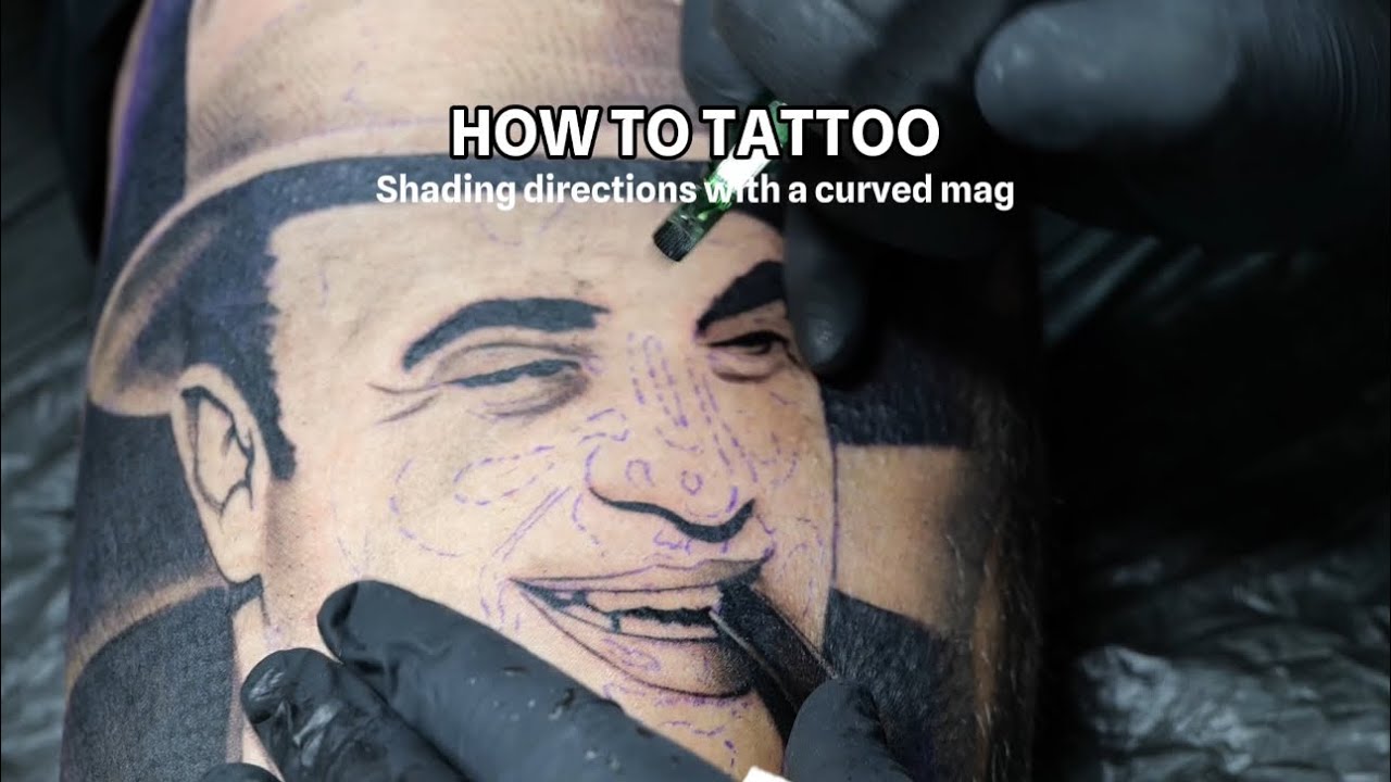 HOW TO TATTOO - SHADING WITH A CURVED MAG
